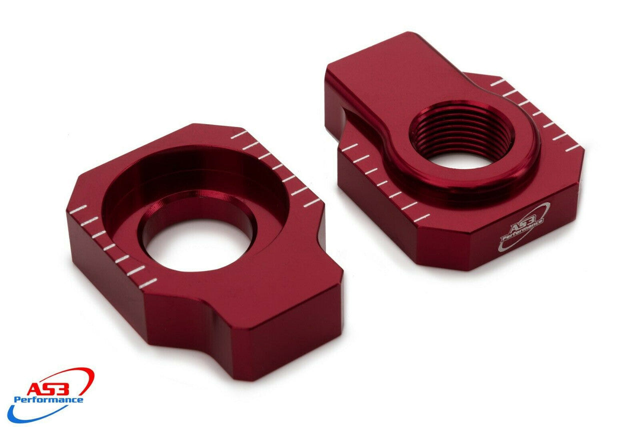 BETA AS3 REAR AXLE ADJUSTER BLOCKS RED RR/XT MY06>