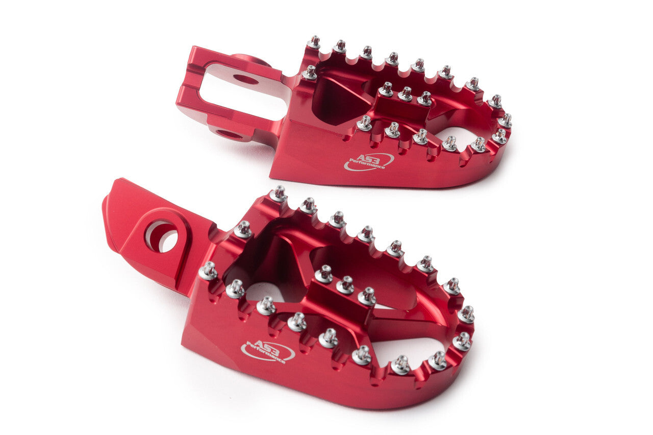 BETA AS3 FACTORY WIDE FOOTPEG SET ALLOY RED RR MY20>
