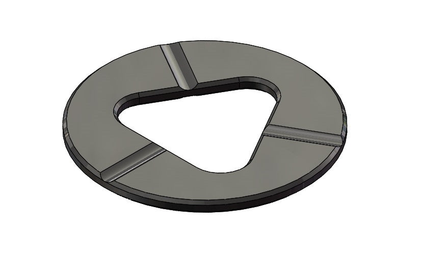 SHOCK LOWERING SPACER 14 X 34 X 2 (BLACK)