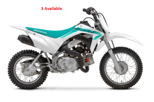HONDA CRF110F - 2 COLOURS AVAILABLE - RED OR ROSS WHITE