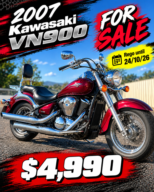 2007 Kawasaki VN900 – Registered
