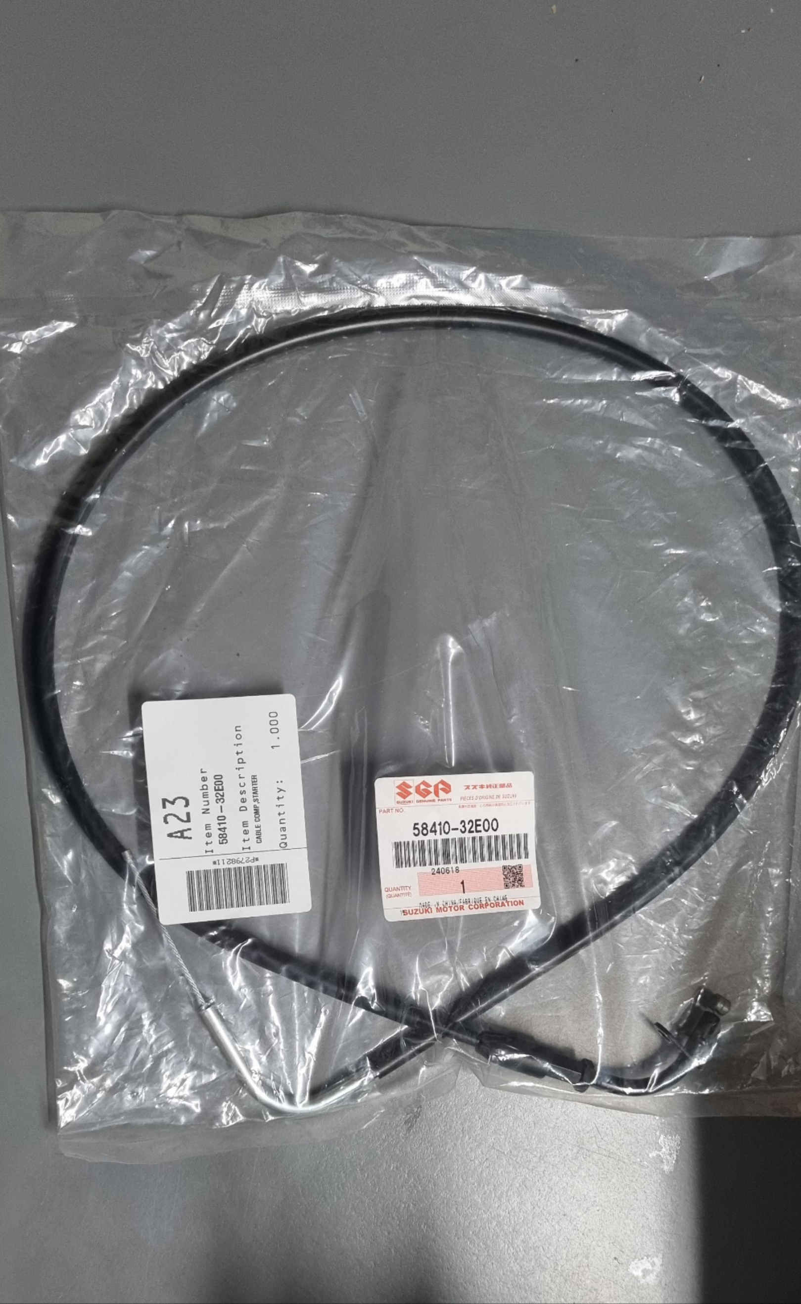 Suzuki Cable Comp, Starter 58410-32E00