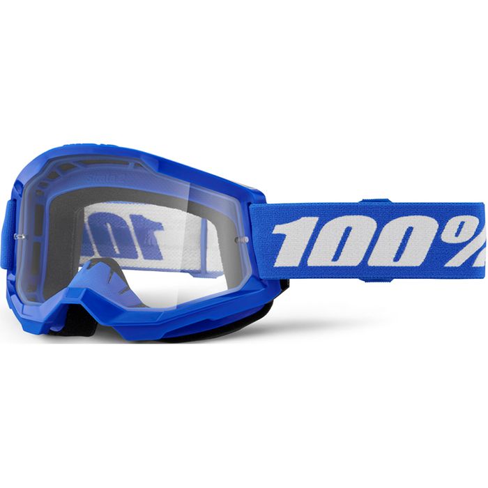 100% STRATA 2 GOGGLE BLUE - CLEAR LENS