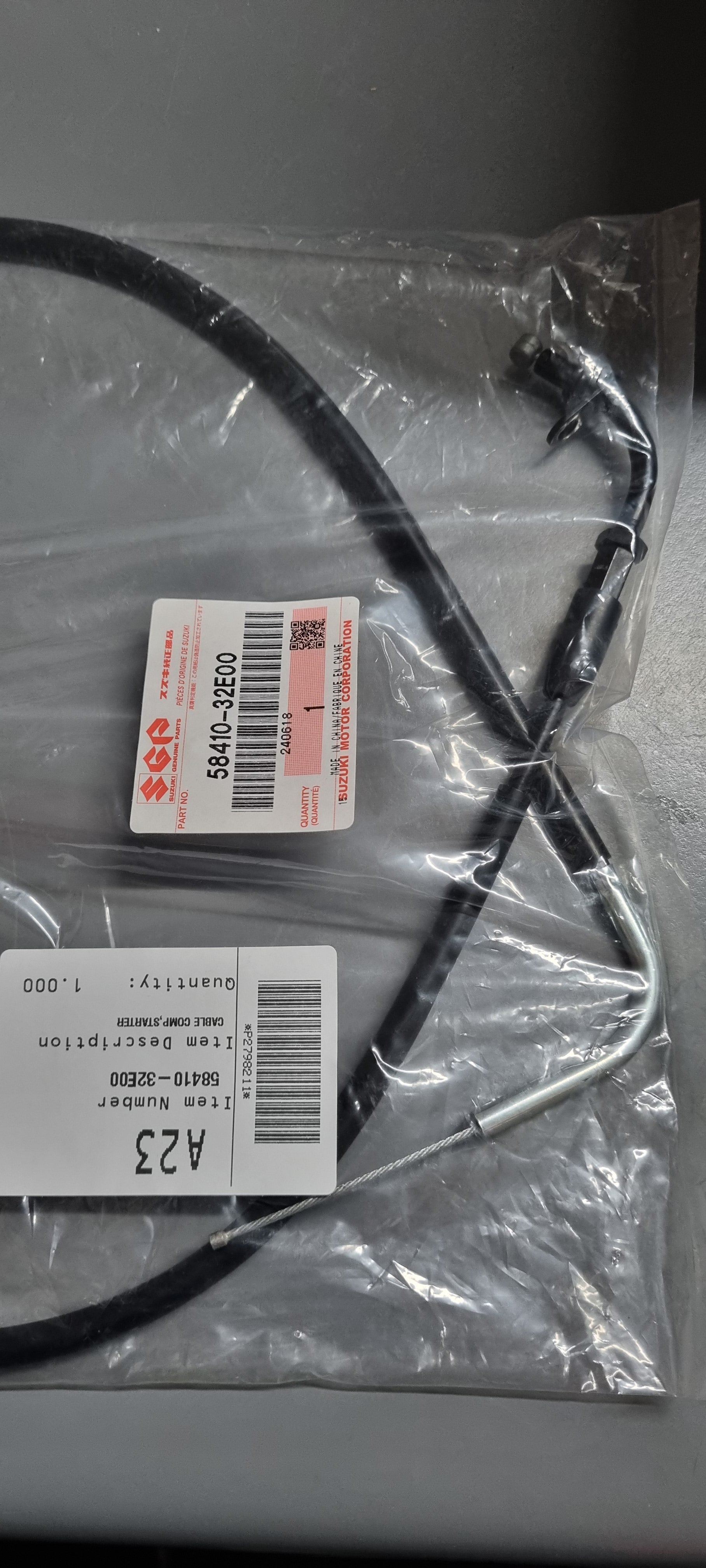 Suzuki Cable Comp, Starter 58410-32E00