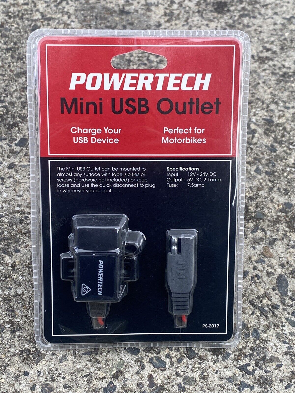 POWERTECH Mini USB Outlet
