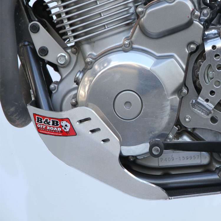 B & B BASH PLATE POLISHED – SUZUKI DR650