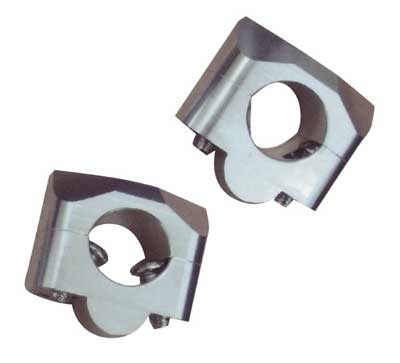 HANDLEBAR RISERS - 7/8” (22.2mm) SILVER