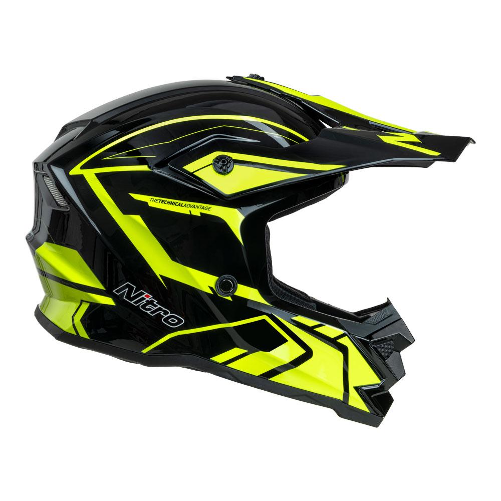 NITRO Mx710 Youth Shard Ii Fluro Yellow/Black Yl