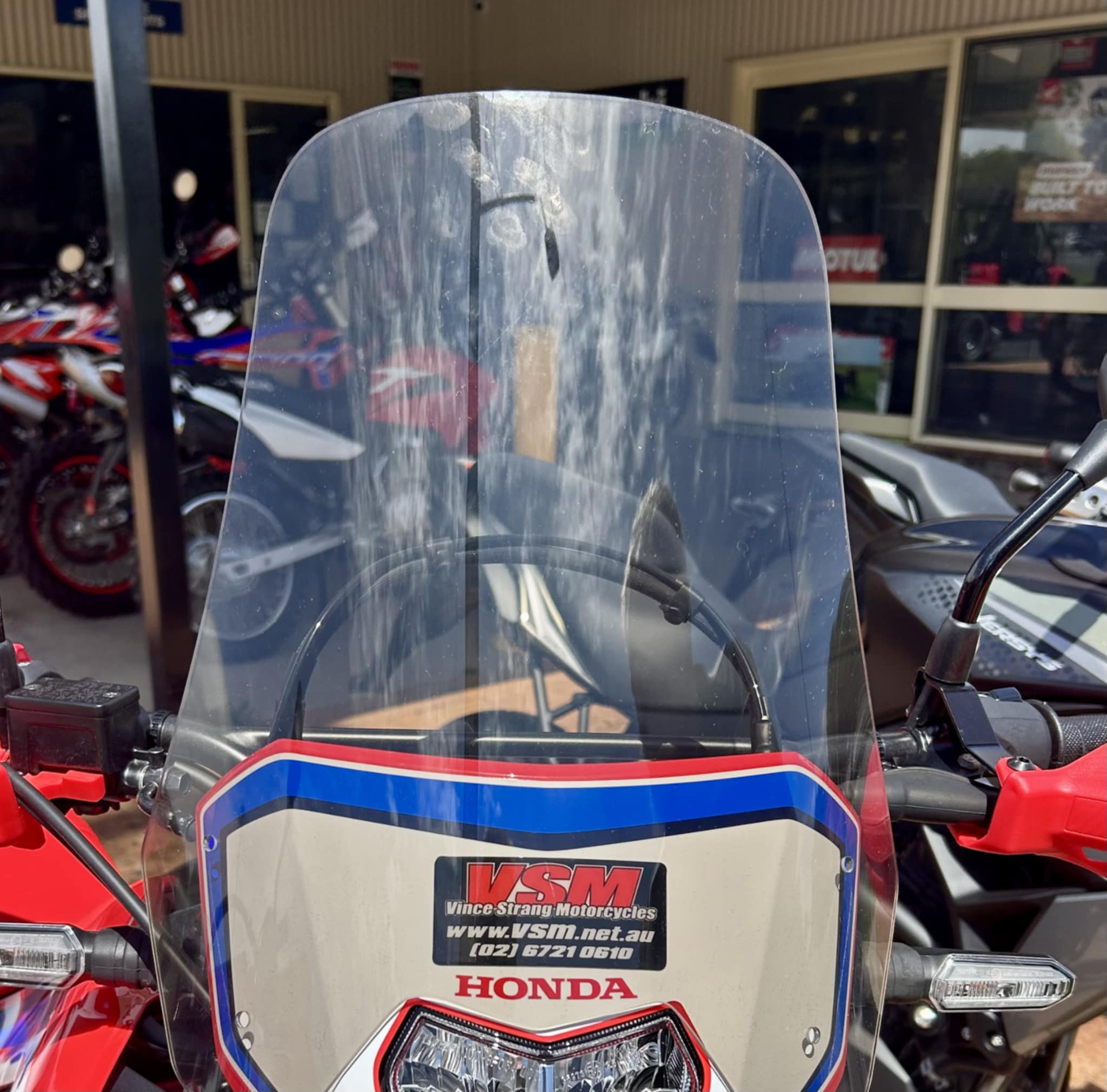 Honda CRF300L Rally Shield 2022-Current - Available in Tint or Clear