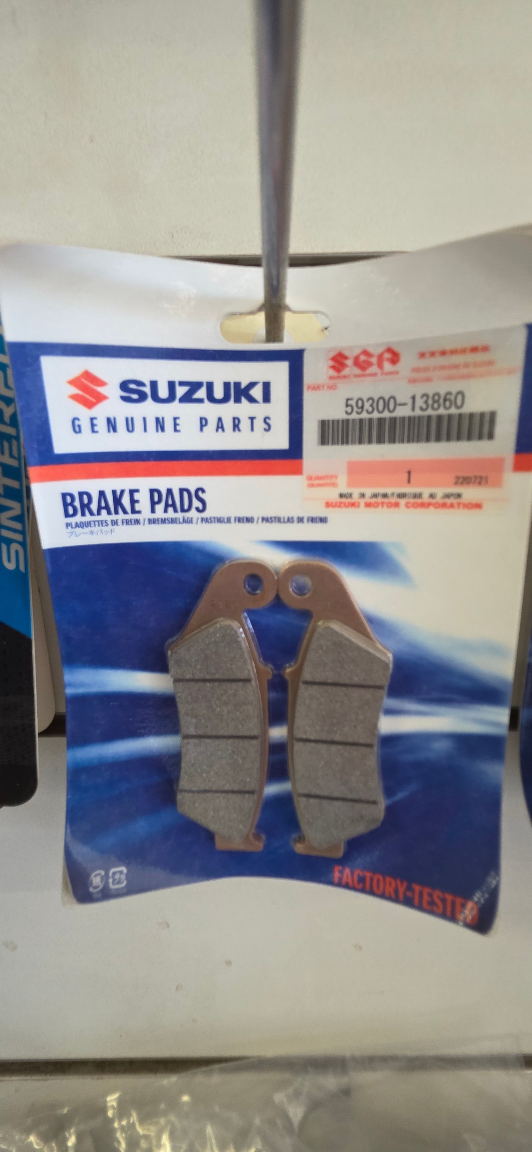 Genuine Suzuki Front Brake Pad set DRZ400