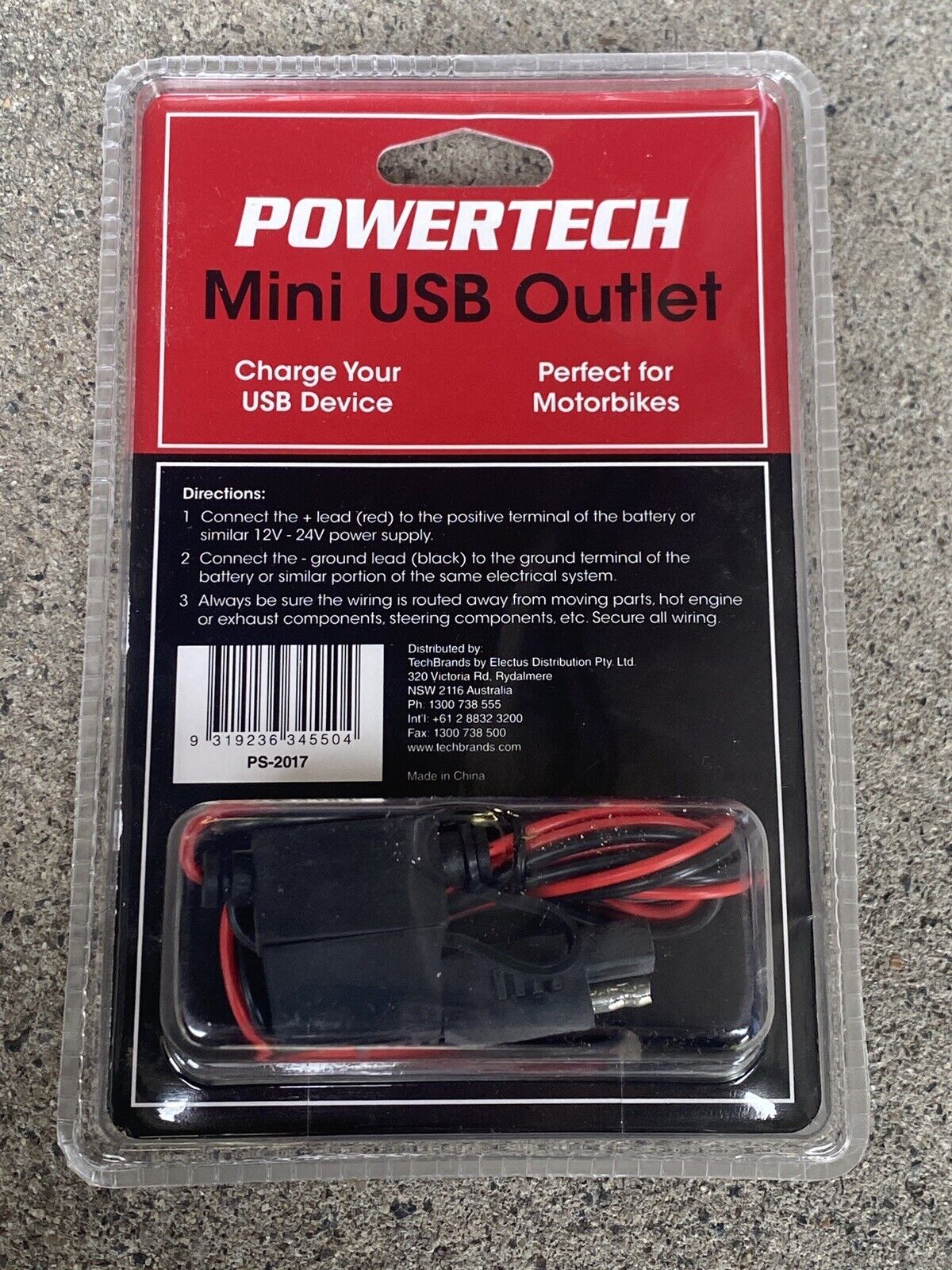 POWERTECH Mini USB Outlet