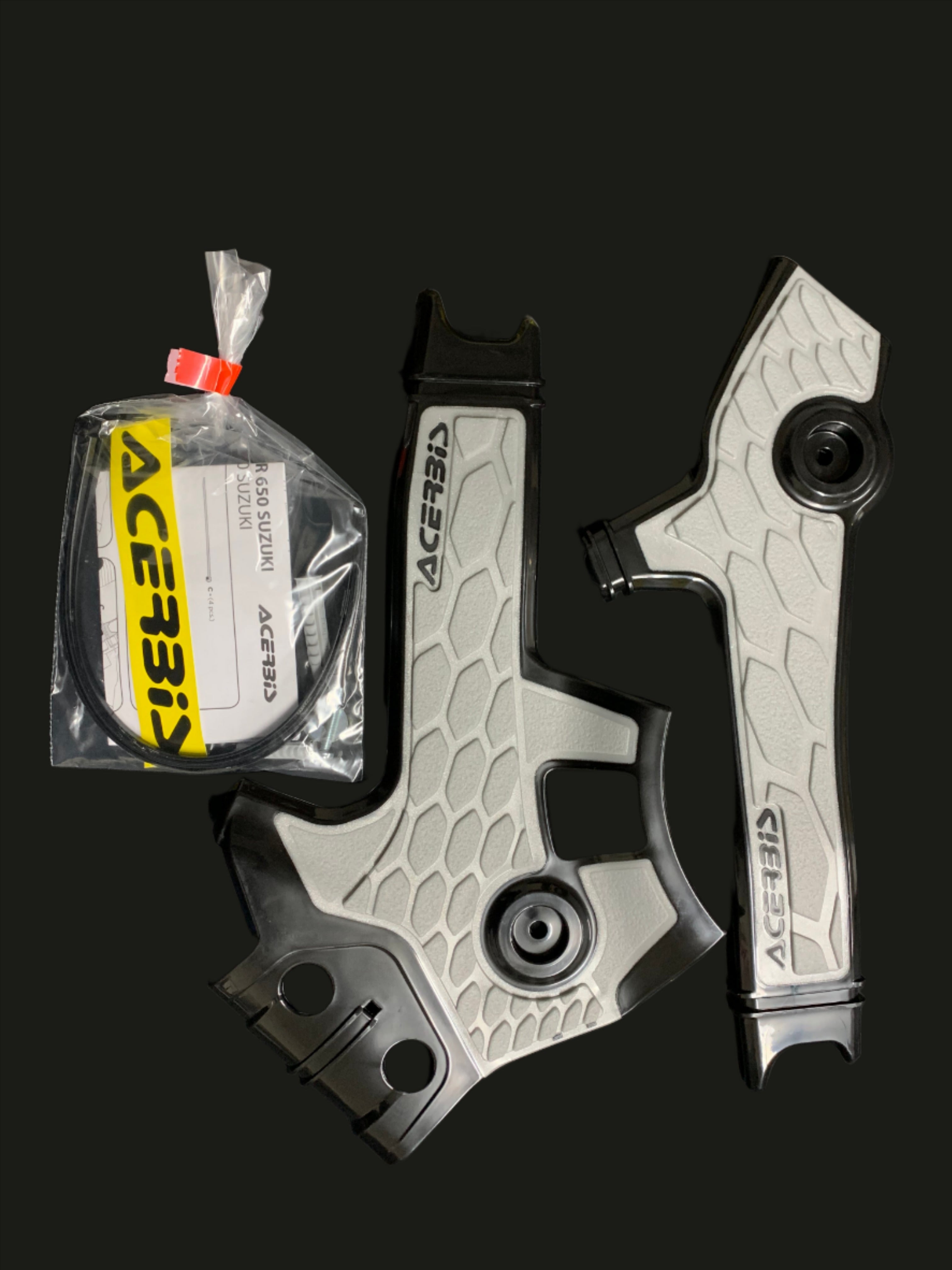 ACERBIS X-GRIP FRAME GUARD SUZUKI DR650 BLK/SIL