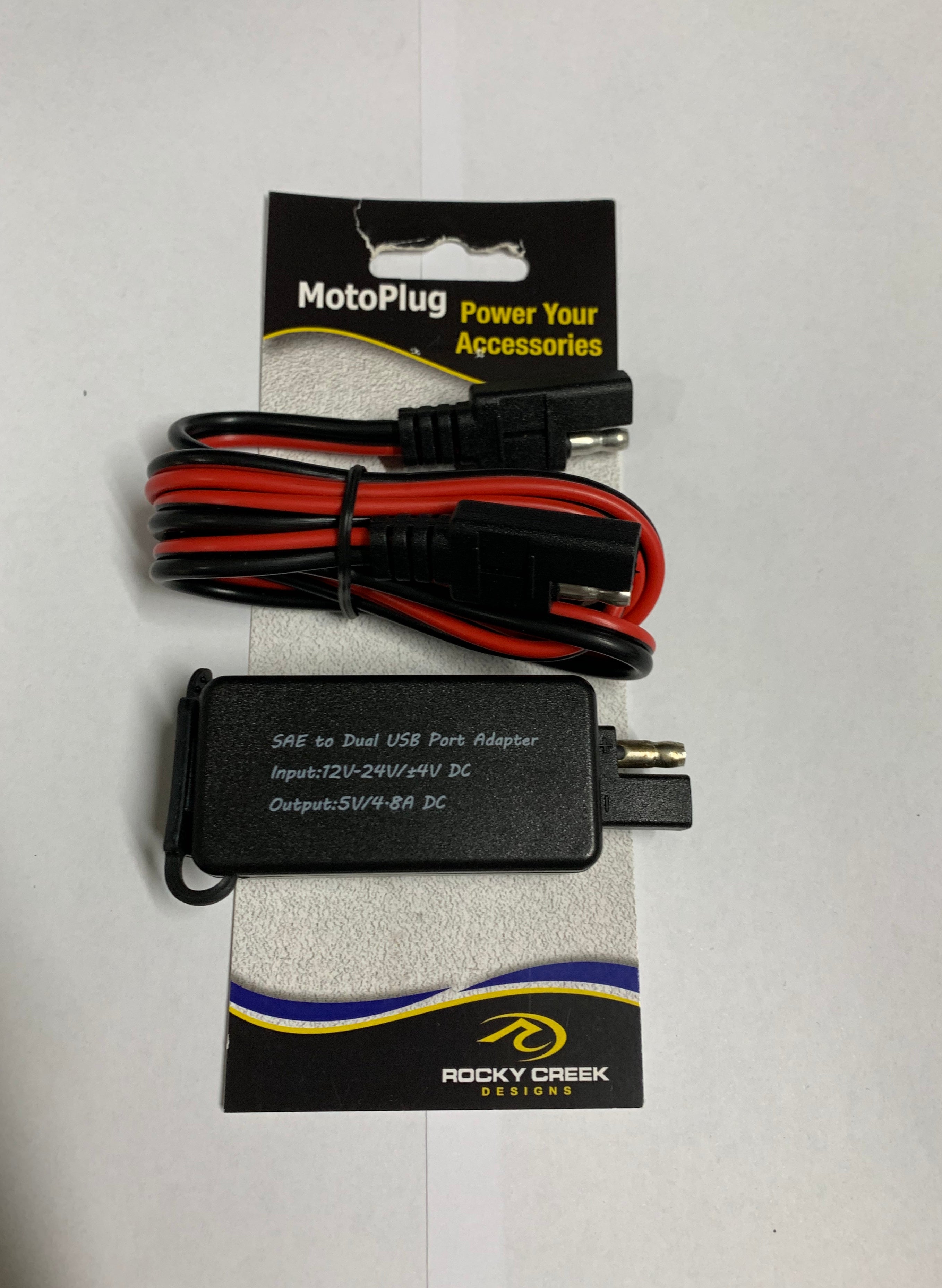 MOTOPLUG SAE TO USB W/VOLTMETER